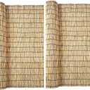 8x10 ft Bamboo Mat for Sukkah Kit, 2 Pcs 4x10 ft Privacy Fence Natural Reed