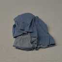 RuffleButts Baby/Toddler Girls Long Sleeve High Low Flowy Ruffle Tunic Top (3T, Light Wash Denim)
