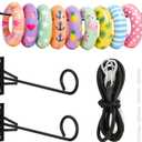 MUOUAKATE Pool Float Storage Holder, 63 Inch Wall Mount Pool Float Organizer Storage Rack with Hangers Rope for Swimming Ring, Towel, Tools & More Storage Indoor Outdoor Space-Saving