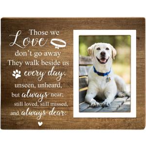 Memorial Picture Frame, Pet Picture Frame, Sympathy Gifts for Loss of Loved Pet, Bereavement Gifts for Loss of Dog, Dog Remembrance Photo Frame or Memorial Gift, Fits 4 x 6 In Photo