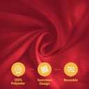 BRILLMAX 6 Pack Burgundy Tablecloths 60 x 102 Inch for 6ft Rectangle Tables - 150 GSM Polyester Fabric, 15" Standard Drop, Water, Stain & Wrinkle Resistant Cloth Cover for Wedding Dining Buffet