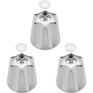 Metal Shower Knob 3 Piece Replacement for Price Price Pfister Verve Tub Shower Faucet Hot and Cold Handles, Chrome