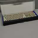 EWEADN Typewriter Style Mechanical Keyboard, Wired Typewriter Keyboards, 104 Keys Backlit LED Metal Keyboards, Media Control Knob, Wired Computer Keyboard Pink Switch for Windows/Mac/PC-Green