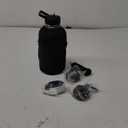 Trebo Water Bottle 64oz with Paracord Handle, Half Gallon Large Vacuum Double Wall Stainless Steel Insulated Water Jug with Holder Strap Straw Spout Lids, Leakproof Keep Cold & Hot, Indigo/Black