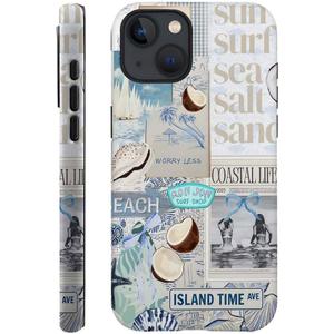 Generic Compatible with for iPhone 15 Plus,Beach Blue Collage Coast Cute Phone Case for Girl Women Boy Men,Scratch Resistant Shockproof Cover Case for iPhone 15 Plus