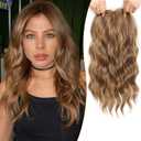 PANEWAY Hair Topper for Women 16 Inch, Natural Looking Synthetic Toppers for Thinning Hair with Soft Volume and Secure Clips