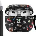 Compatible with Protective Cases Apple Airpods 3rd Generation Case Sports Basketball Football Shoe,TPU Soft Cover Rugged for Airpods 3 Case with Keychain for Women Men