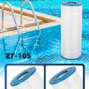 ZOTEE PA120 Swimming Pool Filter Replaces CX1200RE,C1200, C-8412,Darlly 81202,Filbur FC-1293,Waterway Clearwater II,Pro Clean 125,817-0125N,Aladdin 22002,120 Sq.Ft Pool Filter Cartridge,1 Pack