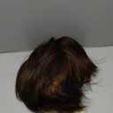 Quantum Love Highlight Bob Wig Layered Cut Mixed Brown Side Part Short Straight Glueless Bob Wigs for Women Realistic Hairline Synthetic Heat Resistant Fiber Hair