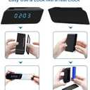 Smart Home Security Camera with Alarm Clock- 2.4G WiFi Wireless Full HD, Mini Cam Video Motion Detection & APP Remote View Capabilities & Night Vision