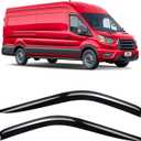 Voron Glass Tape-on Extra Durable Rain Guards for Ford Transit 2014-2025, Window Deflectors, Vent Window Visors, 2 Pieces - 110202