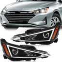 TODO Headlights Assembly Compatible with 2019 2020 Elantra Driver and Passenger Side92101-F3500 92102-F3500