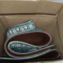 KIMODE Christmas Kitchen Rugs Sets of 2, Farmhouse Snow Kitchen Mats for Floor Anti Fatigue, Cushioned Kitchen Floor Mats, Comfort Standing Mat for Sink Laundry Office Desk Green 17"x47"+17"x29"