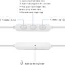 Sleep Headphones, Soft Earphones Wired for Sleeping, Sleep Earpbuds for Side Sleeping, in-Ear Headphones with Mic and Volume Control, Noise-Isolating, Travel, Relaxation (White) (10.8*9*2cm)