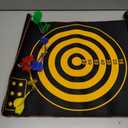 Magnetic Dart Board, Indoor Outdoor Dart Games for Kids with 12pcs Magnetic Darts, Safety Toy Games, Rollup Double Sided Board Game Set for Gifts