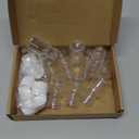 uxcell Plastic Lab Chemical Reagent Bottle, 5ml/0.17oz Wide Mouth Sample Sealing Liquid Storage Container, Transparent 10pcs