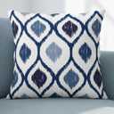 Americanflat 20x20 Throw Pillow with Sewn-in Insert - All-in-One Decorative Pillows - No Cover Needed - Soft and Durable Cushion for Bed or Sofa - Polyester - Blue