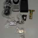 Fingerprint Keypad Deadbolt with Handle Set, Keyless Entry Door Lock, Door Locks for Front Door Lock Set, App Control, Auto Locking, Easy to Install, Matte Black