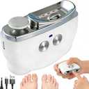 Electric Nail Clipper, Electric Automatic Nail Clippers for Seniors with LED Light & 3 Speeds, Safe Painless Nail Cutter for Seniors, Adults, Kids and Babies for Fingernails and Toenails (White)