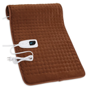 Deepsoon Heating Pad,Electric Heating Pads for Back,Neck,Abdomen,Moist Heating Pad for Shoulder,Knee,Arms,Legs,Dry/Moist Heat & Auto Shut Off,Christmas Gifts for Men and Women,Brown,33x17 Inch