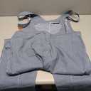 Hisea veralls Wide Leg Sleeveless Zipper Loose Jean Pants Jumpsuits with Pockets Size Large