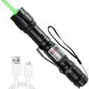 Rechargeable Green High Power Laser Pointer, Green Flashlight Long Range Laser Pointer High Power with Star Cap for Astronomy Outdoors Construction