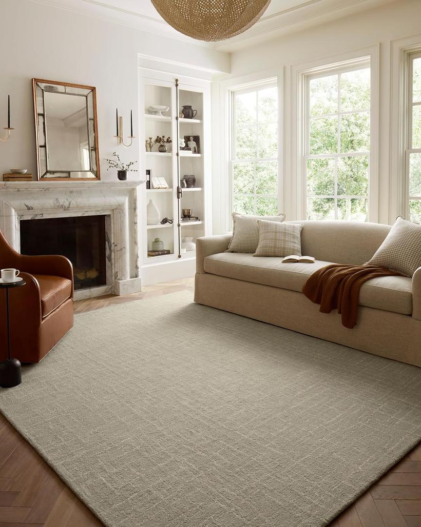 Loloi Chris Loves Julia Polly Collection POL-06 Spa/Ivory 8'-6" x 11'-6" Area Rug