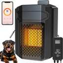 Kiroto Outdoor Dog House Heater with Thermostat APP Control - Outdoor Pet House Heater with WIFI, 500W Dog House Heaters for Outside Doghouse, Heated Dog House for Winter ith Adjustable Temp & Timer