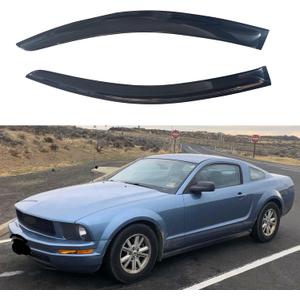IG Window Visors Fit for 2005-2009 Ford Mustang, Out-Channel Rain Guards Vent Wind Deflectors 2PC, Car Accessories for 05-09 Mustang