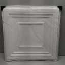 Art3d Drop Ceiling Tiles 24x24 Inch (12-Pack, 48 Sq.ft)  Glue Up PVC Ceiling Tiles 2x2 Ft., Decorative Ceiling Panels for Kitchen, Living Room, Office and Home, White