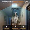 NARUNDREN Rechargeable Motion Sensor LED Ceiling Light with Remote, Wireless Battery Operated Closet Light, 400LM Dimmable 3 Color Temperatures, Motion Activated Light for Stair Hallway Garage Pantry