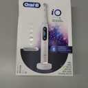 Oral-B iO Series 8 Electric Toothbrush with 2 Replacement Brush Heads and Travel Case, Rechargeable Toothbrush, Whitealabaster