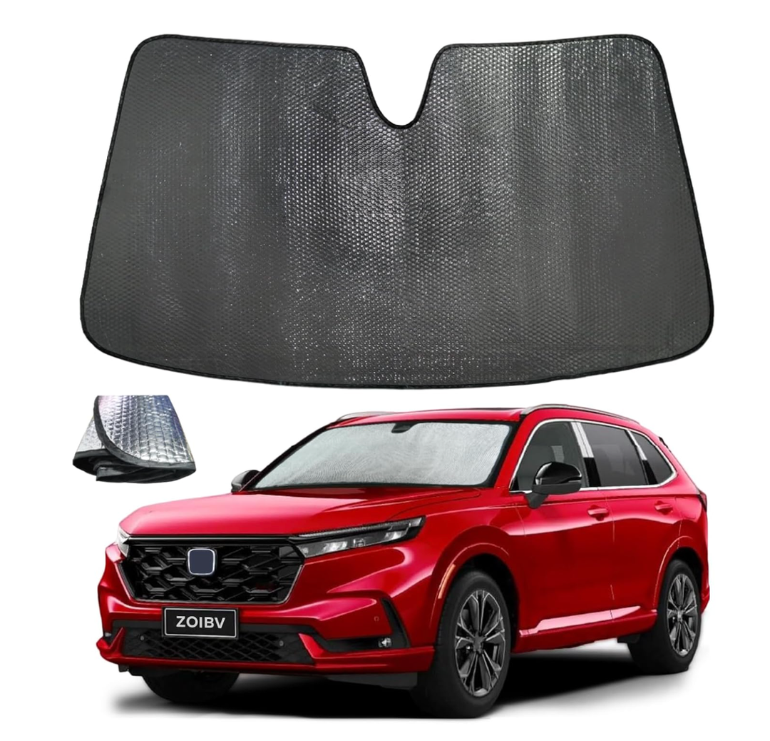 Windshield Sun Shade | 5-Layer Bubble Foldable Thicken Car Front Window Sunshade Sun Visor Protection CR-V Accessories - Blocks Heat & UV Rays