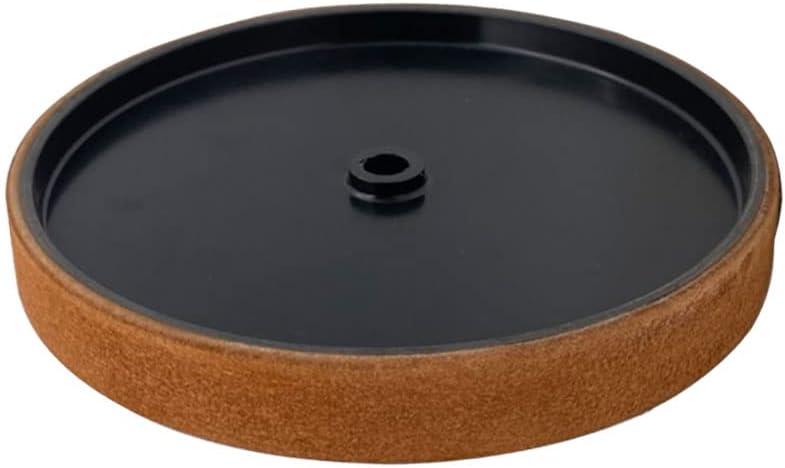 8"Premium Leather Honing Wheel for Sharpening and Polishing Knives 12mm Arbor