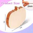 24PCS 11 Inches Wooden Pumpkin Cutouts Unfinished Blank Pumpkin Wood Craft Cutout Shape Cutout for Halloween Fall Thanksgiving Party DIY Craft Decoration Supplies (24)