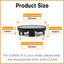 for BBS Wheel Center Caps 70.6mm(2.78in) 09.24.467 09.24.467 09.24.486 09.24.494 56.24.120 09.24.471 09.24.510 Black (Snap-in Diameter: 2.39in) Set 4pcs