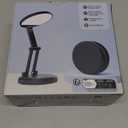 Battery Battery Operated Cordless Rechargeable Lamp - 3600mAh 10 Brightness Wireless LED Desk Table Lamp, Small Mini Portable Battery Powered Light for Home Office, Reading, Nail Light (White)