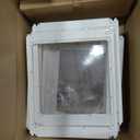 Clear Acrylic Dog Playpen Indoor, Puppy Cat Small Pet Play Pen, Pet Cat Playpen for Rabbits, Dog Fence Crate Kennel Whelping Cage (White, 12 Panel)