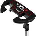 PGM Golf Putter for Men and Women Right Handed - Anti-Twist Mallet Design with Alignment Guide & Stepped Shaft - Low Center of Gravity for Smooth, Accurate Putts - 34 inch, Right