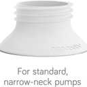 2 x Nanobebe Breast Pump Adapters, Compatible with Ameda and Medela Breast Pumps, Baby Bottle Thread Changer, Baby Bottle Converter - 4-Pack