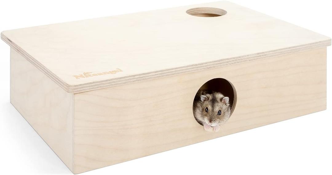Niteangel Multi-Chamber Hamster House Maze: - Multi-Room Hideouts & Tunnel Exploring Toys for Hamster Gerbils Mice Lemmings (6-Room Small)