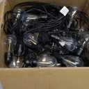 addlon 100FT LED Outdoor String Lights with Edison Shatterproof Bulbs, Heavy-Duty and Weatherproof Strand, Commercial Grade Patio Lights, Decorative for Garden or Patio, Black