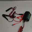 6V 12V Battery Charger 1.5A Automatic Battery maintainer trickle Battery Charger Smart Float Charger for auto car Motorcycle Lawn Mower Boat Motorcycle Snowmobile