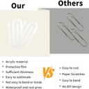 20 PCS Sublimation Paper Clips, 1.97×3.94 Inch Acrylic Sublimation Clipboard Blanks, Suitable for Crafts, Gifts, Home, Office, School DIY Supplies