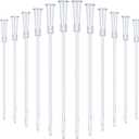 White PVC Replacement Tube Supplies Colon Tubes Kit Clear Replacements Hose with Flexible Rounded End for Smooth Insert Catheters for Women Men FR12 (30 Pieces)