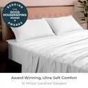 Mellanni King Sheets Set - 4 PC Iconic Collection Bedding - Hotel Luxury, Extra Soft, Cooling Bed Sheets - Wrinkle, Fade, Stain Resistant (King, White)