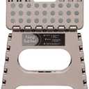 Non-Slip Folding Step Stool, Sturdy Safe Enough - Holds up to 300 Lb - 11 inch Footstool for Adults or Kids, Folding Ladder Storage/Opens Easy, for Kitchen,Toilet,Camping (Light Tan, 11'')