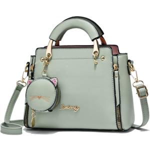 Xiaoyu Fashion Purses and Handbags for Women Ladies Crossbody Bags Top Handle Satchel Shoulder Bags Small Totes (Green)