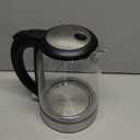 Cosori Electric Kettle, No Plastic Contact With Water, Wide Mouth For Easy Cleaning, Auto Shut Off, 1.7L Tea Kettle & Hot Water Boiler, Water Heater & Teapot, Borosilicate Glass, Black, 1500W (1.8 Quarts)