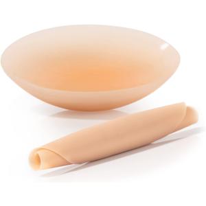 Nipple Covers for Women,Reusable Pasties Nipple Cover No Show, Seamless Adhesive Silicone Nipple Pasties (Beige)